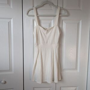 NWT Altar’d State White Smocked Mini Dress Small Beachy Summer Coastal Party